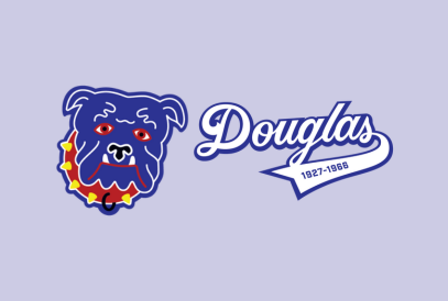  bulldog and Douglas School logo